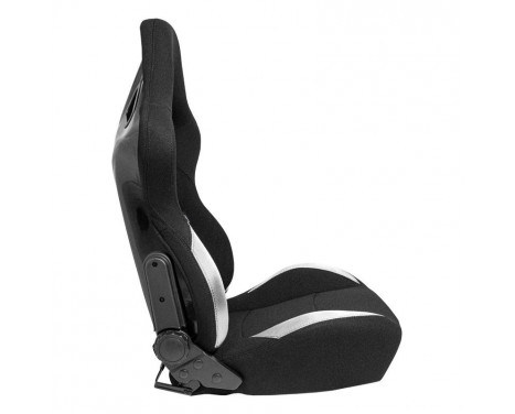 Sports seat 'BS2' - Black - Double-sided adjustable polyester backrest, Image 3