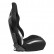 Sports seat 'BS2' - Black - Double-sided adjustable polyester backrest, Thumbnail 3