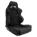 Sports seat 'C' - Black - Adjustable backrest on both sides - incl