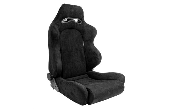 Sports seat 'C' - Black - Adjustable backrest on both sides - incl
