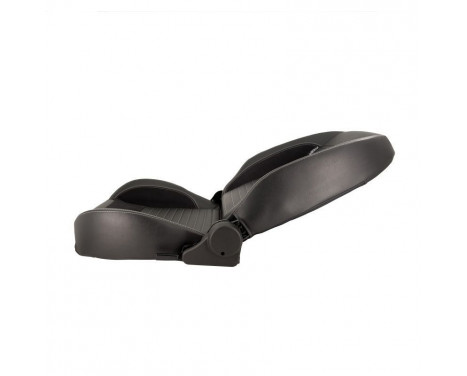 Sports seat 'Classic II' - Black artificial leather + suede + gray stitching - Left side adjustment, Image 5