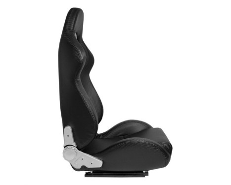 Sports seat 'DS' - Carbon-Look Artificial leather - Double-sided adjustable backrest, Image 4