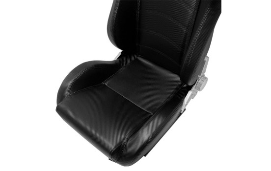Sports seat 'DS' - Carbon-Look Artificial leather - Double-sided adjustable backrest, Image 6