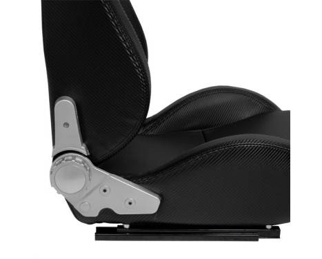 Sports seat 'DS' - Carbon-Look Artificial leather - Double-sided adjustable backrest, Image 7