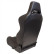 Sports seat 'Eco' - Black Artificial leather + Red stitching - Right side adjustable backrest