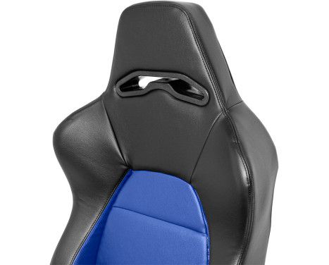 Sports seat 'Eco' - Black/Blue Artificial leather - adjustable backrest: Right, Image 9