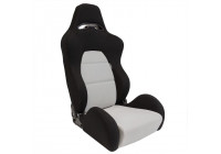 Sports seat 'Eco' - Black/Grey - Right side adjustable backrest