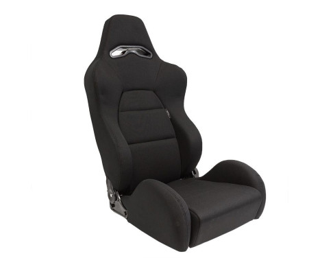 Sports seat 'Eco' - Black - Left side adjustable backrest - incl