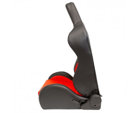 Sports seat 'Eco' - Black/Red Artificial leather - Left side adjustable backrest, Image 4