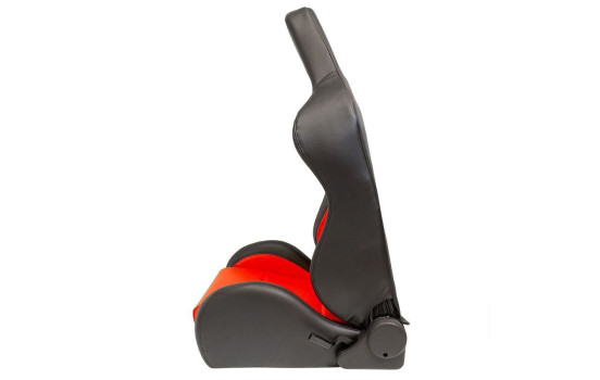 Sports seat 'Eco' - Black/Red Artificial leather - Left side adjustable backrest, Image 4