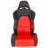 Sports seat 'Eco' - Black/Red Artificial leather - Left side adjustable backrest, Thumbnail 3