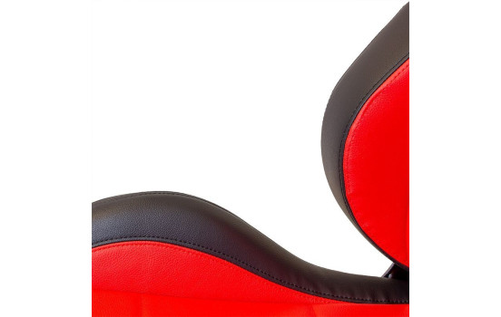 Sports seat 'Eco' - Black/Red Artificial leather - Left side adjustable backrest, Image 7
