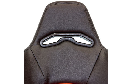 Sports seat 'Eco' - Black/Red Artificial leather - Left side adjustable backrest, Image 8