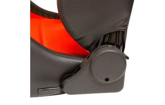 Sports seat 'Eco' - Black/Red Artificial leather - Left side adjustable backrest, Image 5