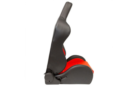 Sports seat 'Eco' - Black/Red Artificial leather - Right side adjustable backrest, Image 3