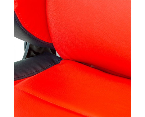 Sports seat 'Eco' - Black/Red Artificial leather - Right side adjustable backrest, Image 5