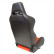 Sports seat 'Eco' - Black/Red Artificial leather - Right side adjustable backrest, Thumbnail 6