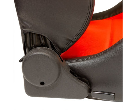 Sports seat 'Eco' - Black/Red Artificial leather - Right side adjustable backrest, Image 7