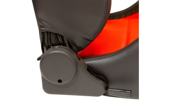 Sports seat 'Eco' - Black/Red Artificial leather - Right side adjustable backrest, Image 7