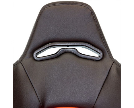 Sports seat 'Eco' - Black/Red Artificial leather - Right side adjustable backrest, Image 8