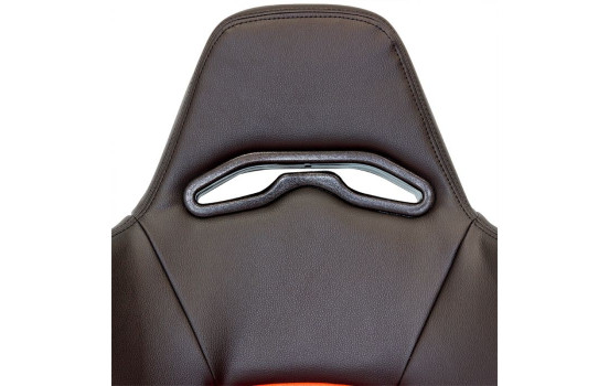 Sports seat 'Eco' - Black/Red Artificial leather - Right side adjustable backrest, Image 8