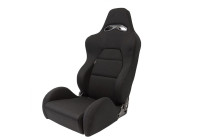 Sports seat 'Eco' - Black - Right side adjustable backrest - incl. sleds