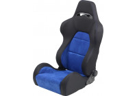Sports seat 'Eco Soft' - Black/Blue - Double-sided adjustable backrest - incl