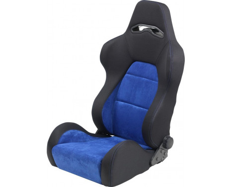 Sports seat 'Eco Soft' - Black/Blue - Double-sided adjustable backrest - incl