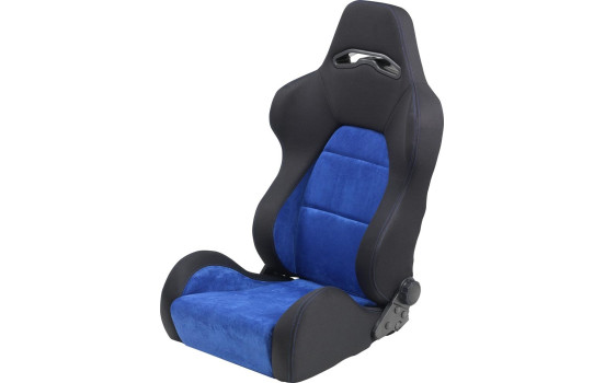 Sports seat 'Eco Soft' - Black/Blue - Double-sided adjustable backrest - incl