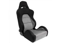 Sports seat 'Eco Soft' - Black/Grey - Double-sided adjustable backrest - incl. slides