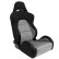 Sports seat 'Eco Soft' - Black/Grey - Double-sided adjustable backrest - incl. slides