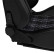 Sports seat 'GT' - Black Artificial leather + Fabric in Gray diamond pattern + Gray stitching - Versatile on bot, Thumbnail 5