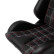 Sports seat 'GT' - Black Artificial leather + Fabric in Red diamond pattern + Red stitching - Double-sided, Thumbnail 7