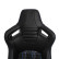 Sports seat 'GT' - Black leatherette + fabric in blue diamond pattern + blue stitching - Double-sided, Thumbnail 6