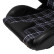 Sports seat 'GT' - Black leatherette + fabric in gray diamond pattern + gray stitching - Double-sided, Thumbnail 7