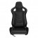 Sports seat 'JW' - Black Artificial leather + Silver stitching - Double-sided adjustable backrest, Thumbnail 3