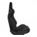 Sports seat 'JW' - Black Artificial leather + Silver stitching - Double-sided adjustable backrest, Thumbnail 4
