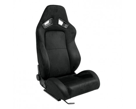 Sports seat 'LH' - Black - Double-sided adjustable backrest - incl
