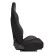 Sports seat 'MR' - Black artificial leather + Black Pine textile - Adjustable on both sides, Thumbnail 3