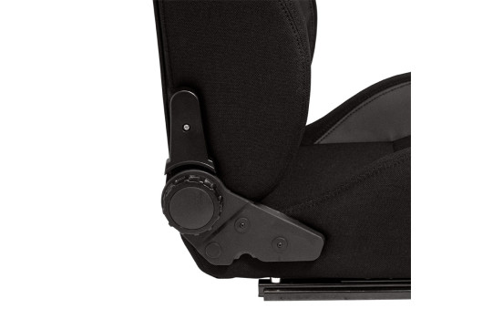 Sports seat 'MR' - Black artificial leather + Black Pine textile - Adjustable on both sides, Image 4