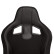 Sports seat 'MR' - Black artificial leather + Black Pine textile - Adjustable on both sides, Thumbnail 5