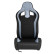 Sports seat 'MR' - Black artificial leather + Gray Pine textile - Adjustable on both sides, Thumbnail 3