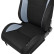 Sports seat 'MR' - Black artificial leather + Gray Pine textile - Adjustable on both sides, Thumbnail 7