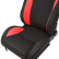 Sports seat 'MR' - Black artificial leather + Red Pine textile - Double-sided adjustable backrest - incl., Thumbnail 7
