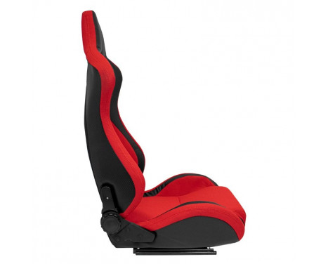 Sports seat 'MS' - Black/Red - Double-sided adjustable backrest, Image 4