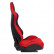 Sports seat 'MS' - Black/Red - Double-sided adjustable backrest, Thumbnail 4