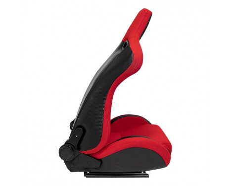 Sports seat 'MS' - Black/Red - Double-sided adjustable backrest, Image 6