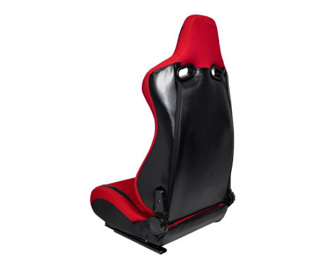 Sports seat 'MS' - Black/Red - Double-sided adjustable backrest, Image 2
