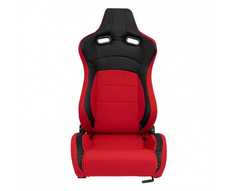 Sports seat 'MS' - Black/Red - Double-sided adjustable backrest, Image 3