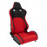 Sports seat 'MS' - Black/Red - Double-sided adjustable backrest